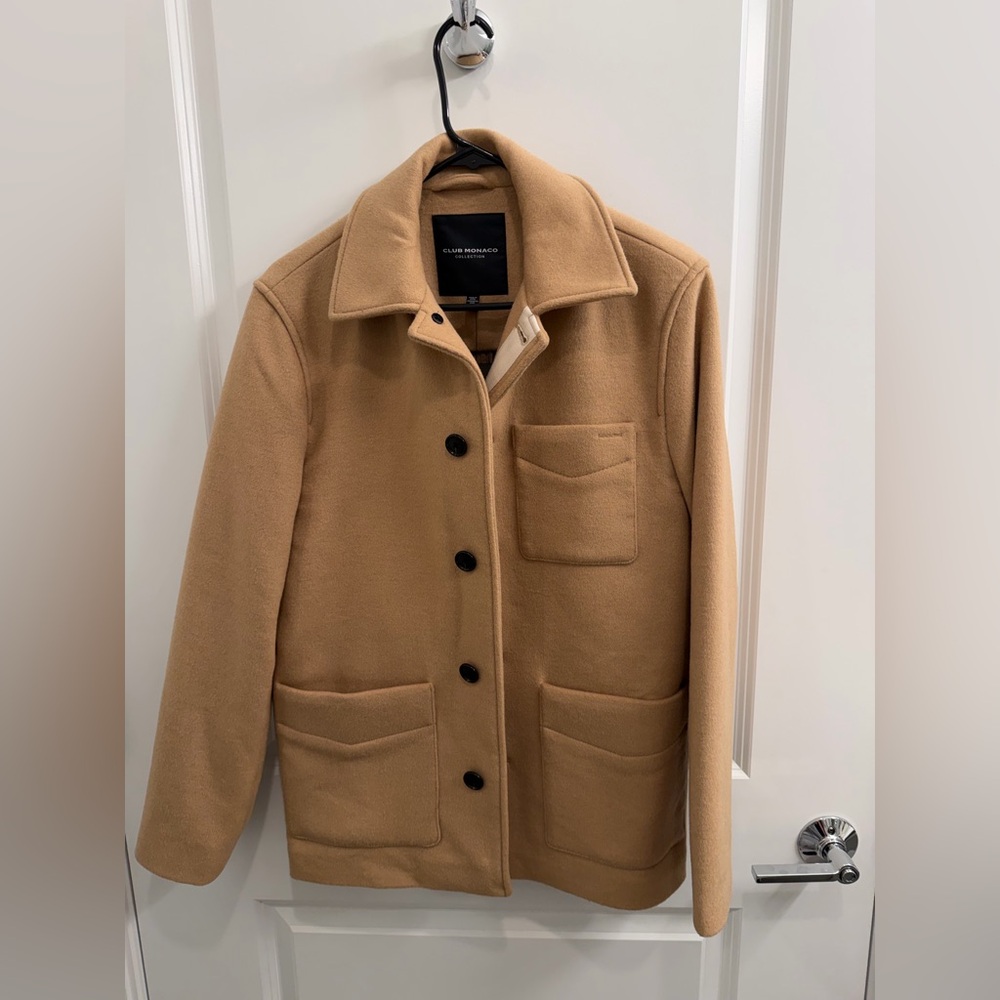 Men’s NWT Club Monaco Wool Blend Chore Coat